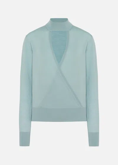 Malo Top Incrociato In Cashmere E Seta
