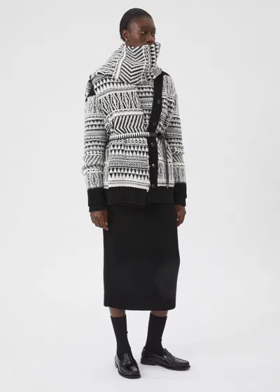 MALO CARDIGAN IN MISTO CASHMERE 
