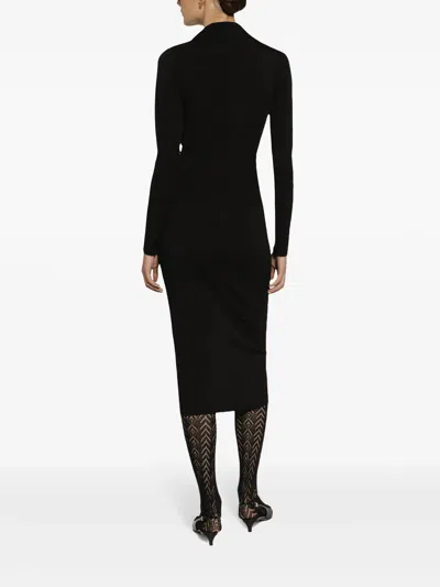 Dolce & Gabbana Cady Calf-length Skirt With Slits