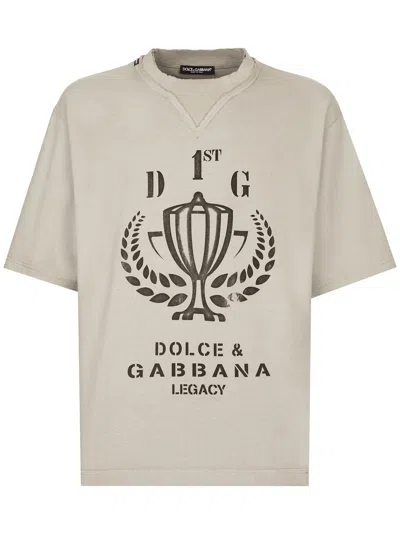 Dolce & Gabbana Logo-print Cotton T-shirt