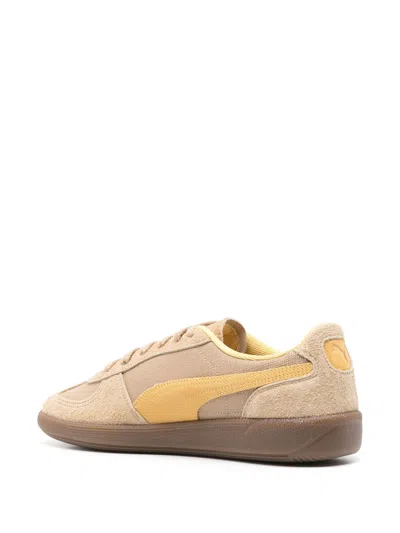 Puma Palermo Vintage Man Sneakers Sand Size 9 Textile Fibers In Neutral