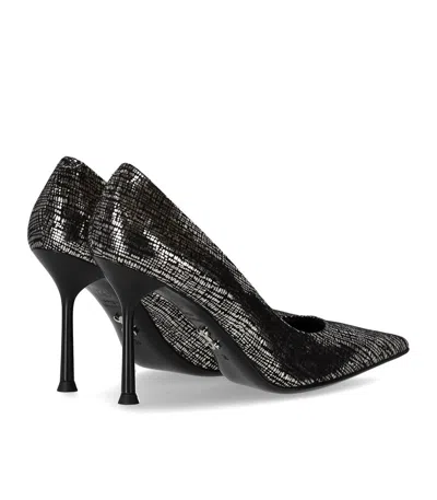 Sergio Levantesi Musa Black Silver Pump In Black