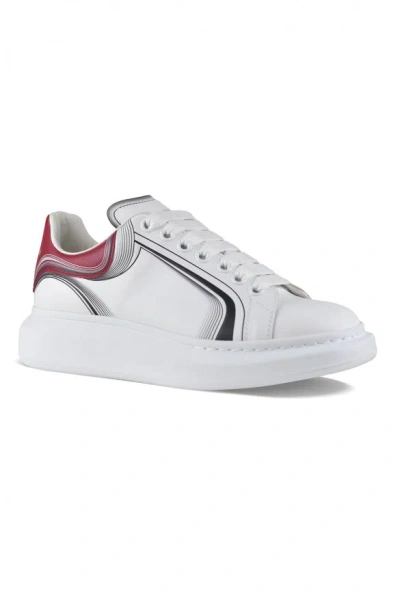 Alexander Mcqueen Leather Oversized Sneakers In White