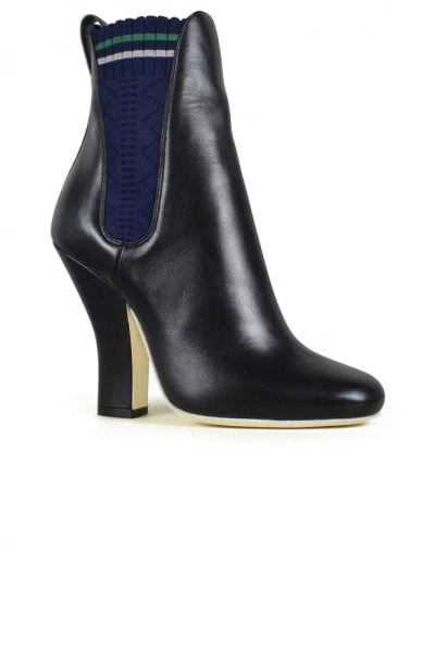 Fendi Leather Boots In Black