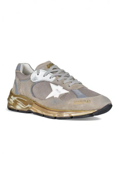 Golden Goose Deluxe Brand Men Running Dad Sneakers In Cream