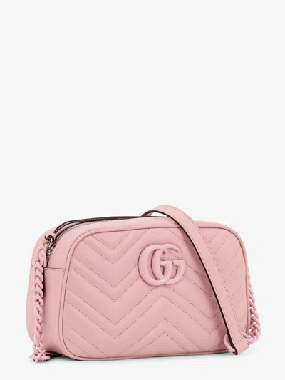 Shop Gucci Woman  Woman Pink Shoulder Bags