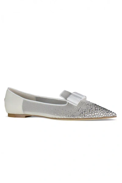 Jimmy Choo Ballerinas Gala In White