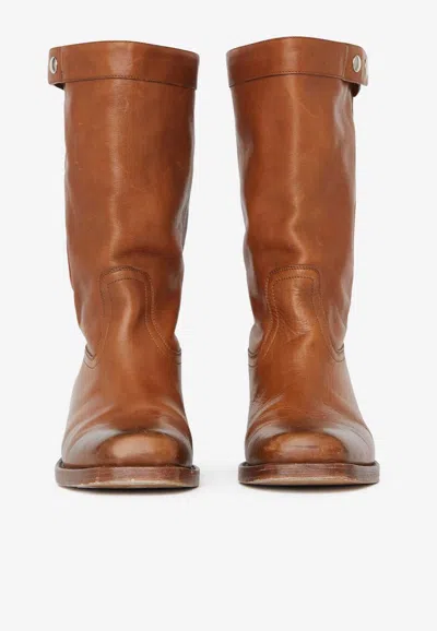 Isabel Marant Ademe Havana Biker Boot In Brown