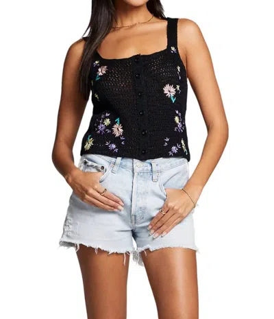 Saltwater Luxe Alexa Tank Top In Black In Black