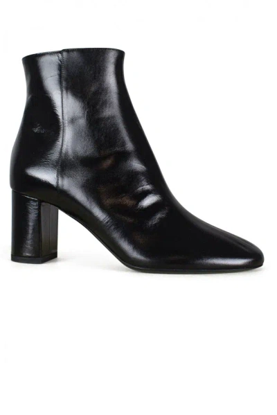 Saint Laurent Lou Ankle Boots In Black