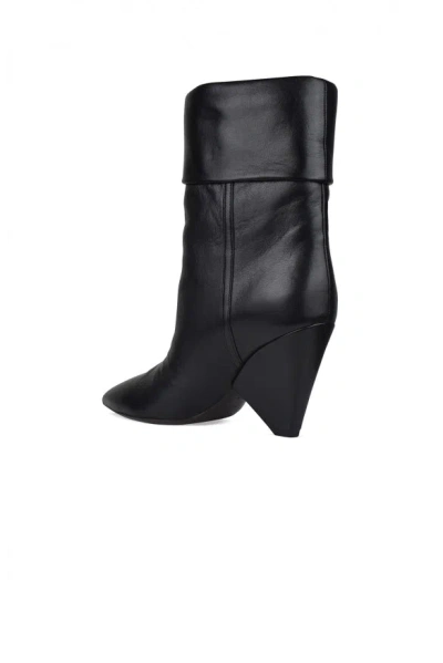 Saint Laurent Niki 85mm Cone-heel Boots In Black