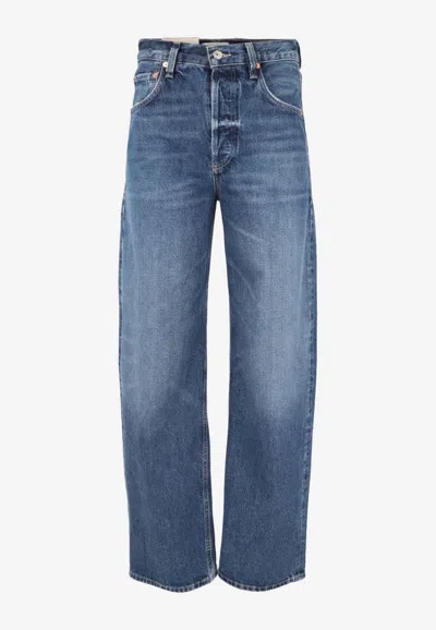 Citizen Of Humanity Citizens Of Humanity Ayla Baggy Cuffed Crop Jeans In Blue