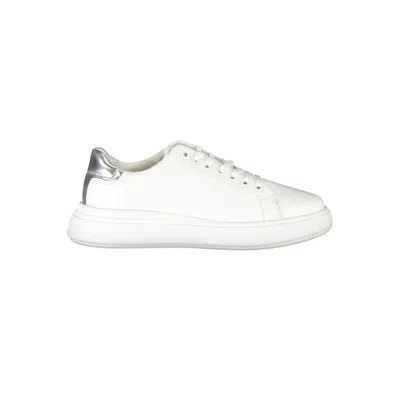 Calvin Klein Chic White Sneakers With Contrast Details
