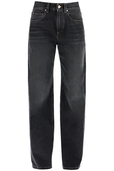 Shop Brunello Cucinelli Loose Fit Jeans With Medium