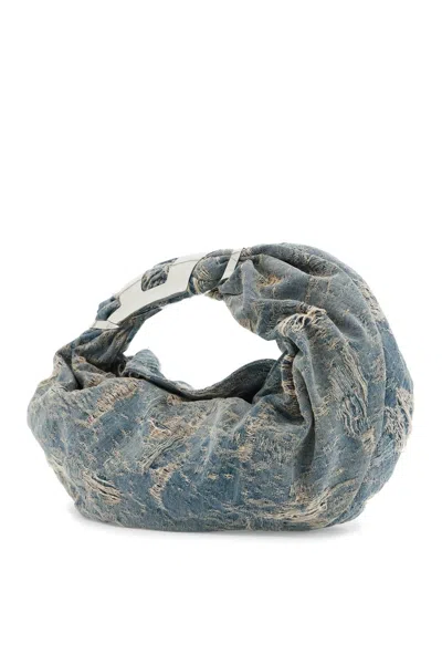 Diesel Denim Grab-d Hobo Shopping Bag In Blue