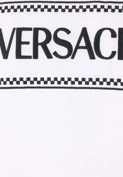 Shop Versace 90s Vintage Logo T-shirt In White