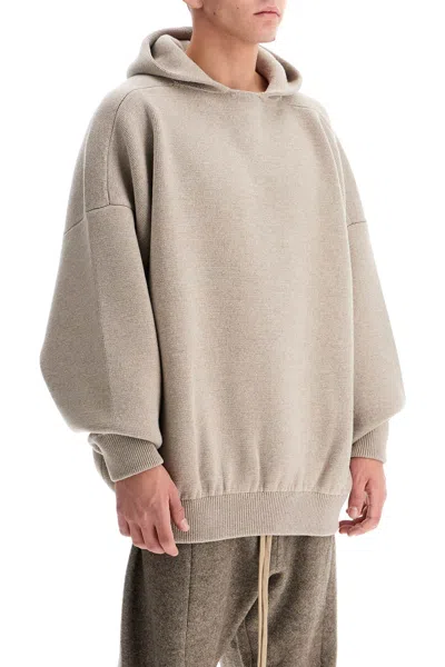 FEAR OF GOD FEAR OF GOD HOODED KNIT SWEATSHIRT WITH 