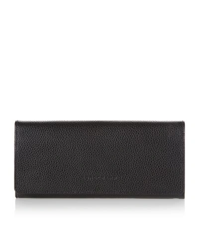 Shop Longchamp Veau Foulonné Fold-over Wallet