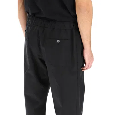 Alexander Mcqueen Cotton Trousers Men In Black