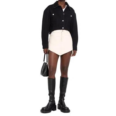 Alexander Mcqueen Denim Jacket In Black