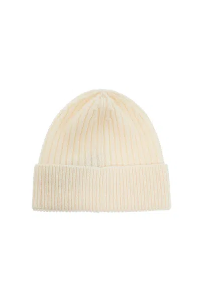 Shop Moncler Grenoble Virgin Wool Beanie Hat In Eight