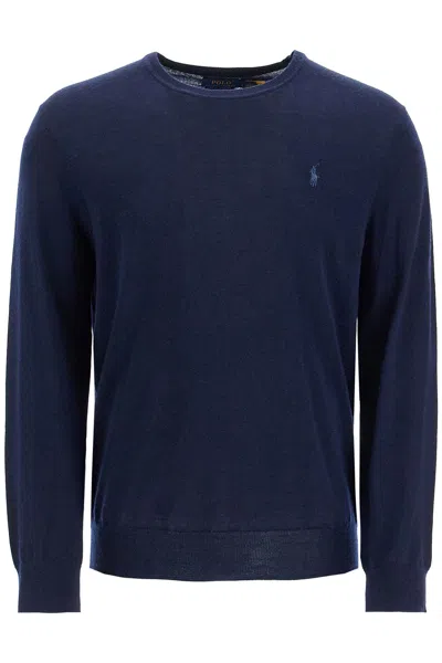 Shop Polo Ralph Lauren Crewneck Pullover With Embroidered