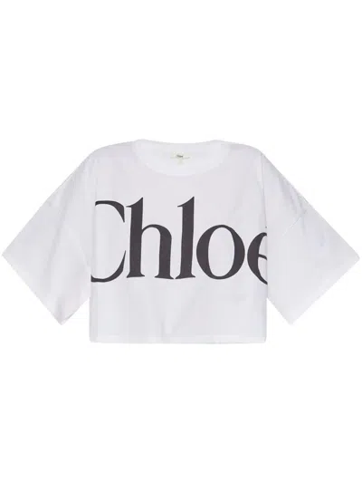 Shop Chloé Chloè T-shirts And Polos In White