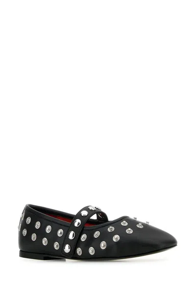 Stella Mccartney Ryder Vegan Embellished Mary Jane Ballerina Flats In Black
