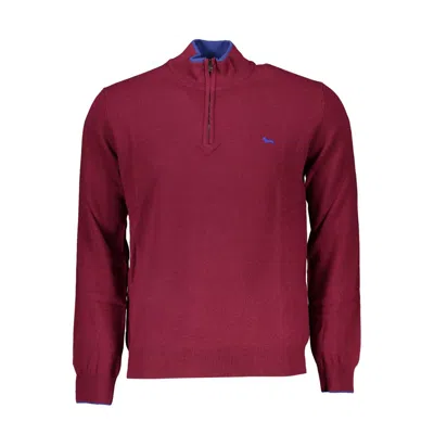 Harmont & Blaine Elegant Half-zip Sweater With Embroidery Detail