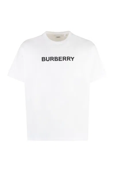Burberry Oversized T-shirt That Sports The House Logo On The Front In White