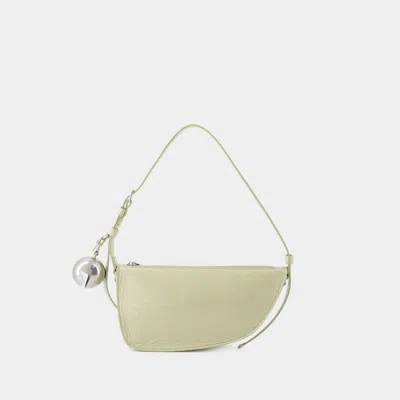Burberry Shield Sling Mini Wallet On Chain In Beige