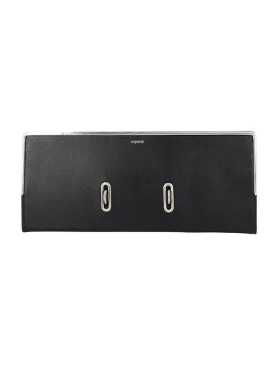 Coperni Rectangular Structured Clutch Bag In Black