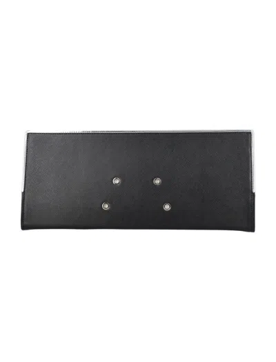 Coperni Rectangular Structured Clutch Bag In Black
