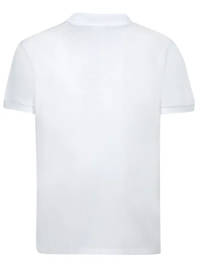 Dsquared2 Logo Cotton Polo Shirt In White