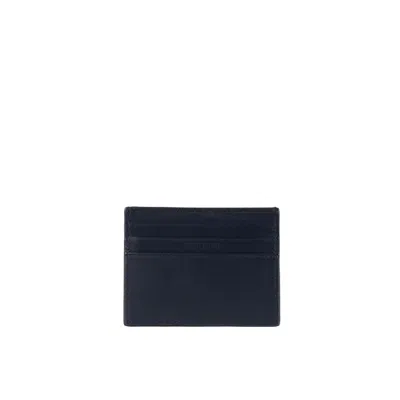 Etro Blue Embossed Logo Card Holder In Blue