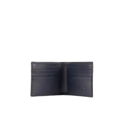 Etro Blue Embossed Logo Wallet In Blue