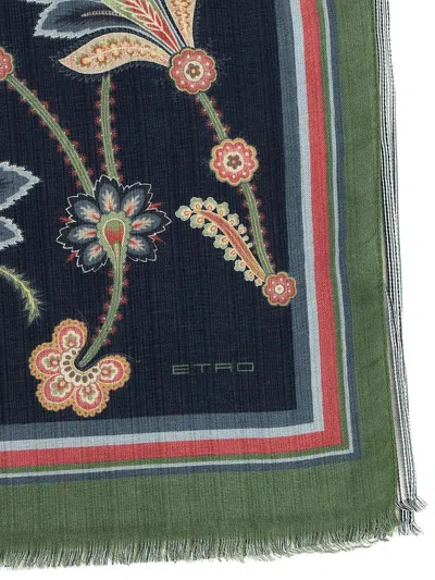 Etro Patterned Reversible Scarf In Multicolor
