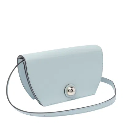 Furla Light Blue Leather Bag With Sphere Detailing In Blue