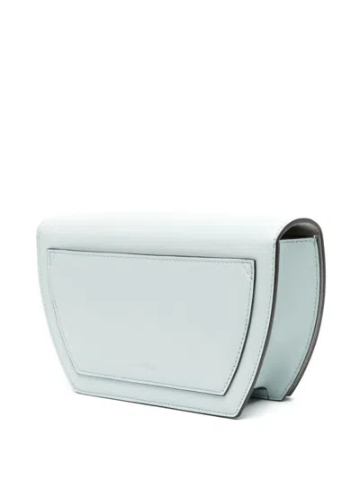 Furla Light Blue Leather Bag With Sphere Detailing In Blue