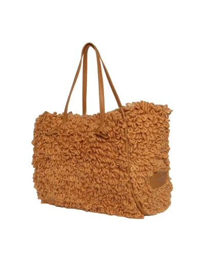 Gianni Chiarini Synthetic And Fabric Bag In Brown