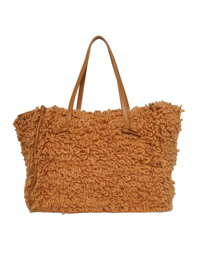 Gianni Chiarini Synthetic And Fabric Bag In Brown