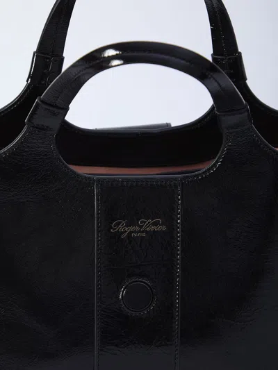 Roger Vivier Women Grand Vivier Choc Mini Bag In Black