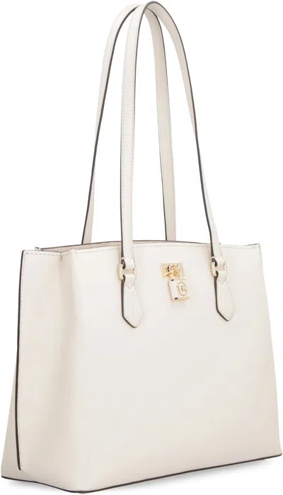 Michael Kors Ruby Leather Tote In Beige