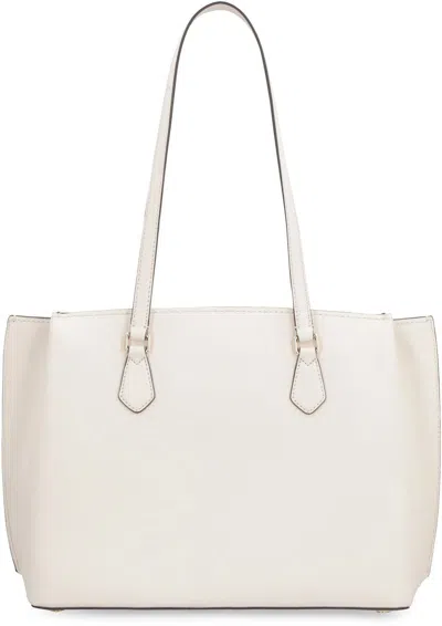 Michael Kors Ruby Leather Tote In Beige