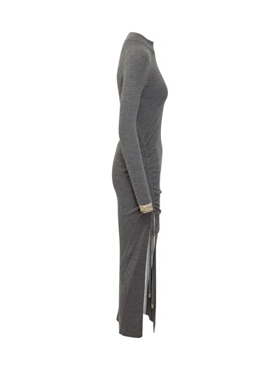 Michael Kors Long Sleeve Dress In Grey