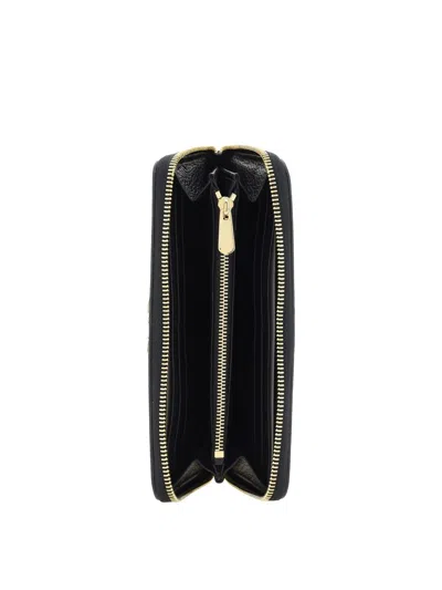 Ferragamo Gancini Continental Wallet In Black