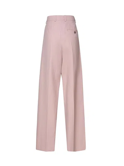 Stella Mccartney Loose Leg Pants In Dustypink