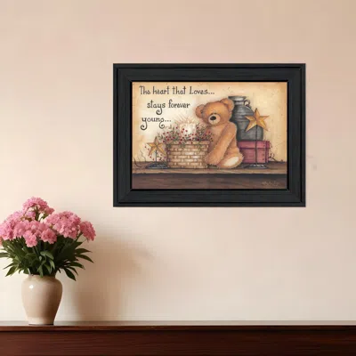 Homezia Forever Young 1 Black Framed Print Wall Art