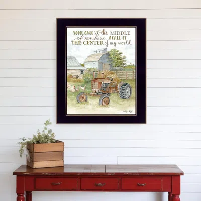 Homezia Center Of My World Black Framed Print Wall Art