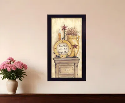 Homezia Words To Live Black Framed Print Wall Art